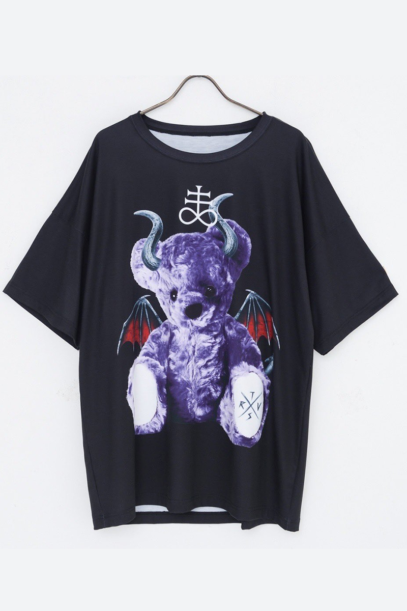 travas tokyo 猫 ネコ キャット デビル 悪魔 ビッグ Tシャツ