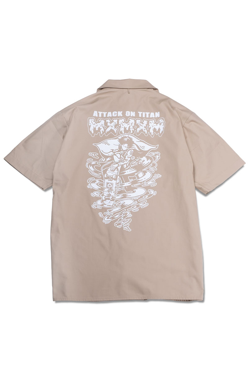 進撃の巨人xMAGICAL MOSH MISFITS(マジカルモッシュミスフィッツ) “調査兵団” WORK SHIRT LEVI