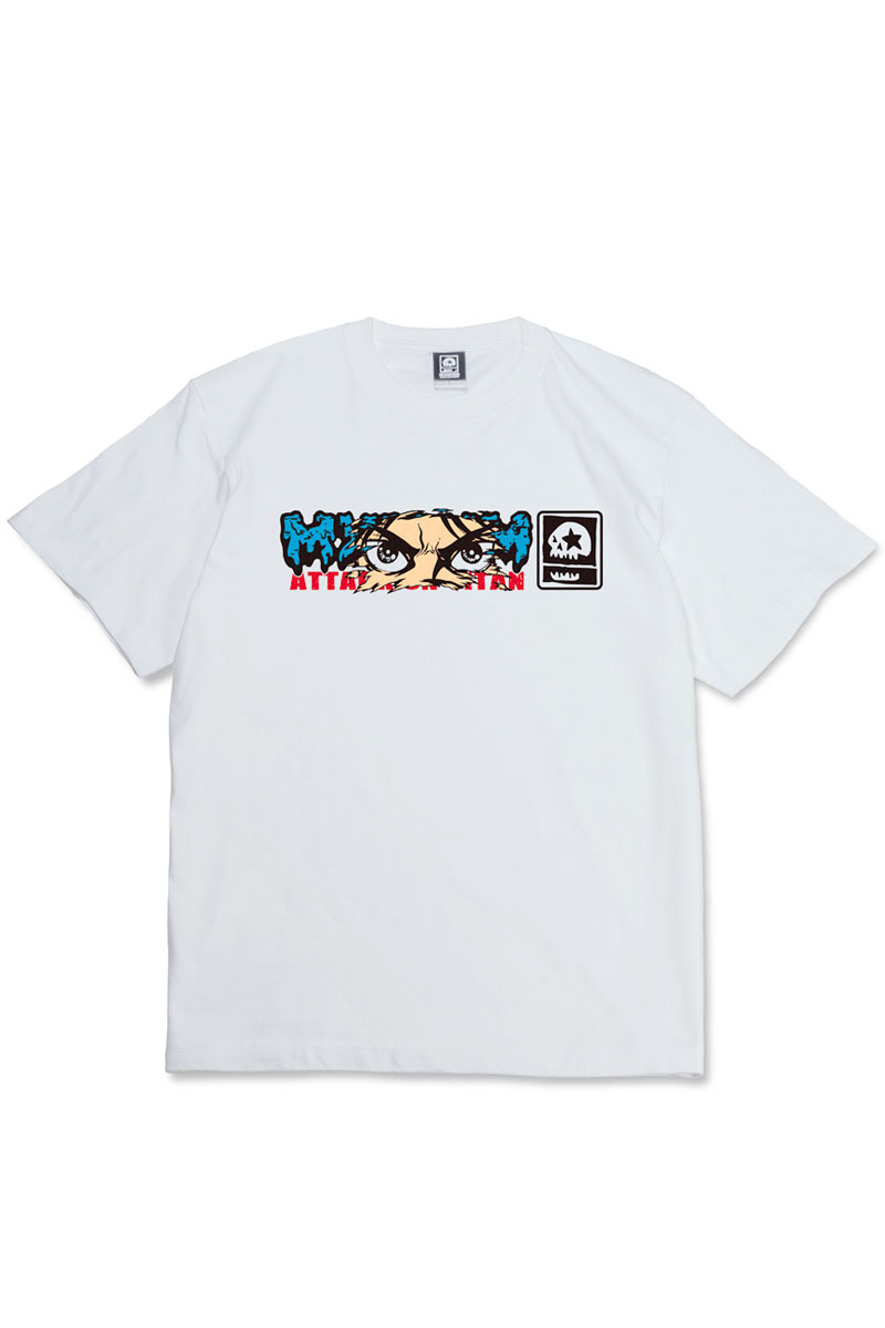 進撃の巨人xMAGICAL MOSH MISFITS(マジカルモッシュミスフィッツ) “MAGICAL MOSH EREN” TEE WHITE
