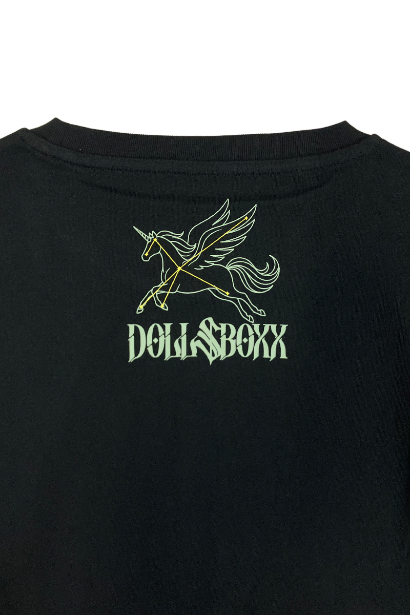 予約商品】DOLL$BOXX×ゲキクロ コラボ・Tシャツ-Alicorn / ロック