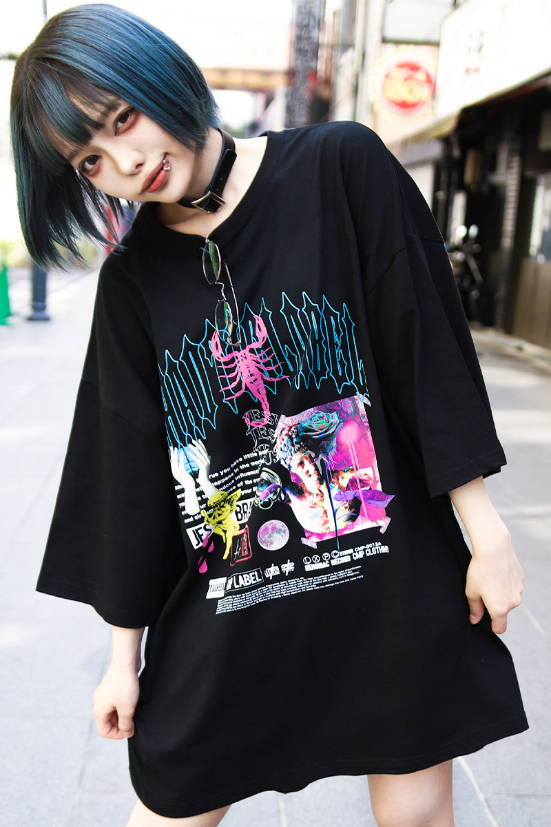 CMP LABEL (シーエムピーレーベル) CHAOTIC oversized T-shirt