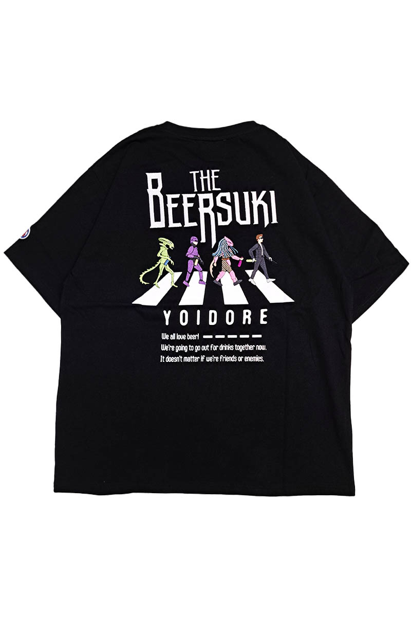 YOIDORE(ヨイドレ) BEERSUKI TEE - Black