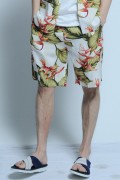 VIRGO LANTANA ALOHA SHORTS WHITE