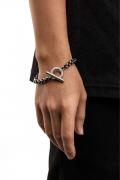 RECOVERY(リカバリー) thick twist bracelet - Antique Silver