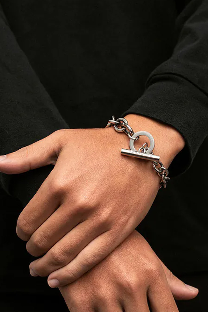 RECOVERY(リカバリー) tether bracelet - Antique Silver