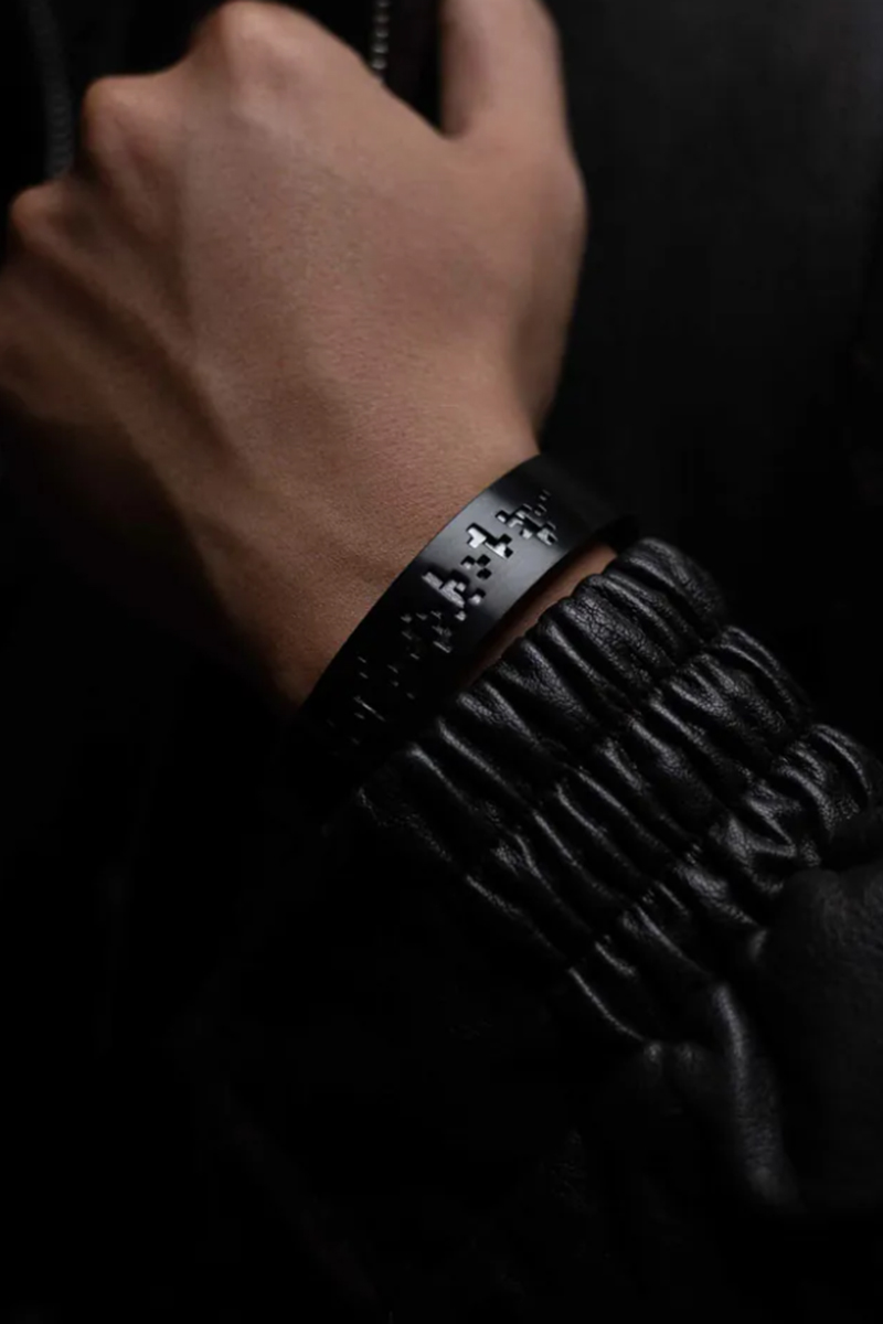 RECOVERY(リカバリー) Primal Matrix Wide Bracelet - Black
