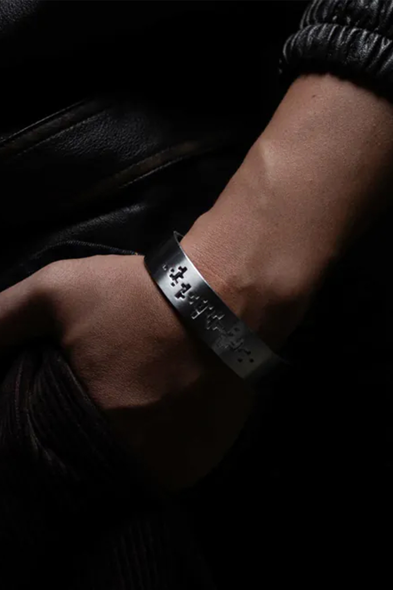 RECOVERY(リカバリー) Primal Matrix Wide Bracelet - Silver