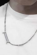 RECOVERY(リカバリー) two-color liquefied R thin chain - Bright Silver Blue