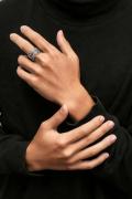 RECOVERY(リカバリー) feather ring  - Antique Silver