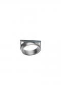 RECOVERY(リカバリー) Square Structure Ring - Misty Silver Green