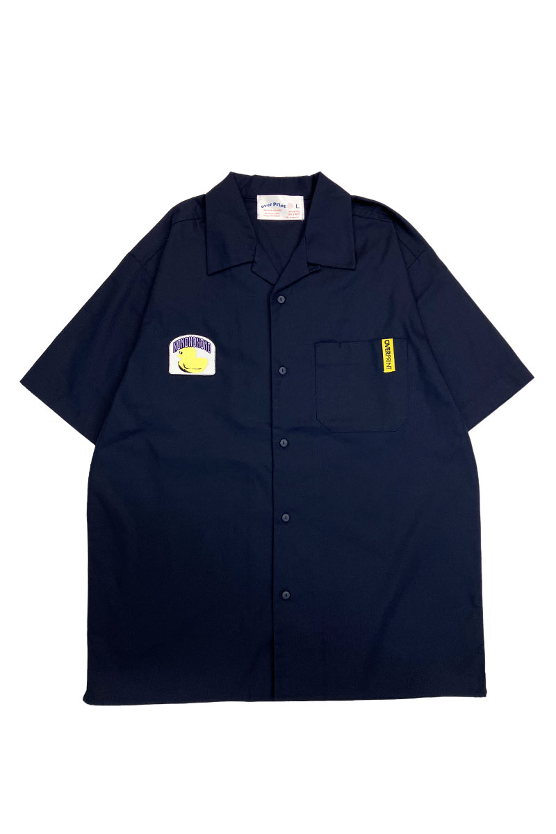【予約商品】音ノ乃のの×over print×ゲキクロ　コラボ・ワークシャツ - Navy