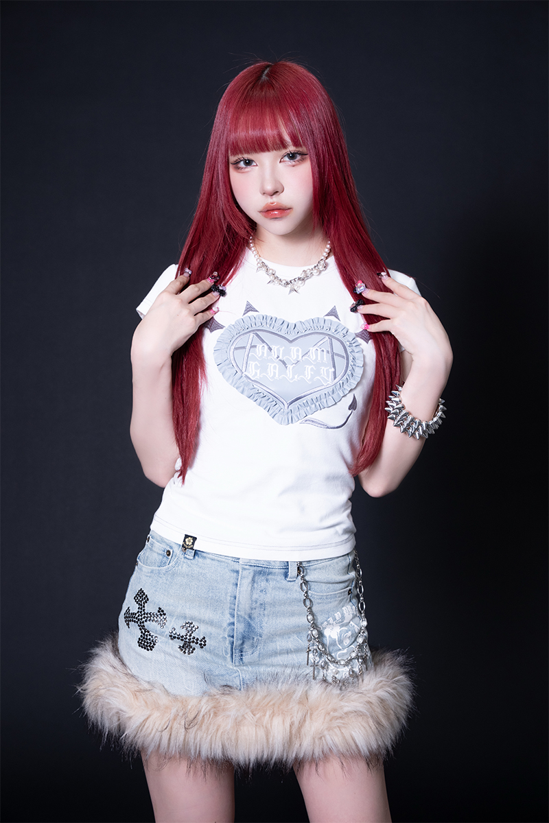 AVAM×GALFY×GEKIROCK CLOTHINGコラボ・チビT-White