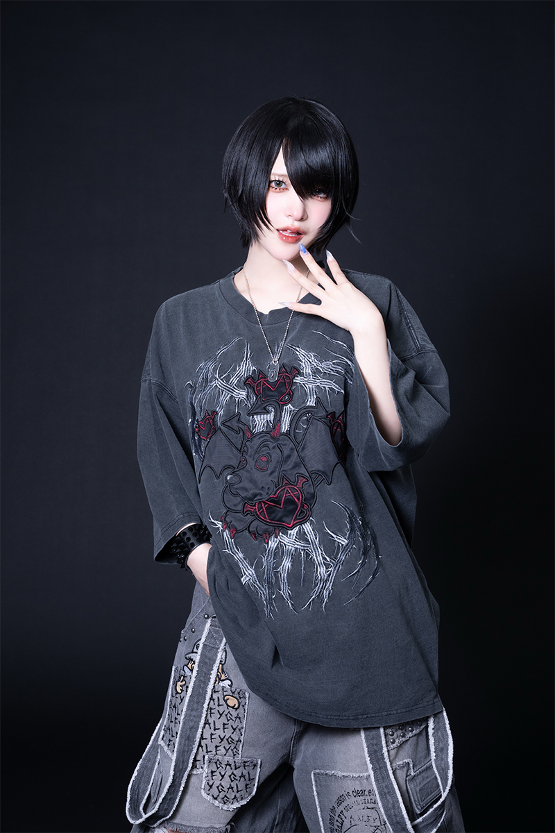AVAM×GALFY×GEKIROCK CLOTHINGコラボ・Tシャツ-Black