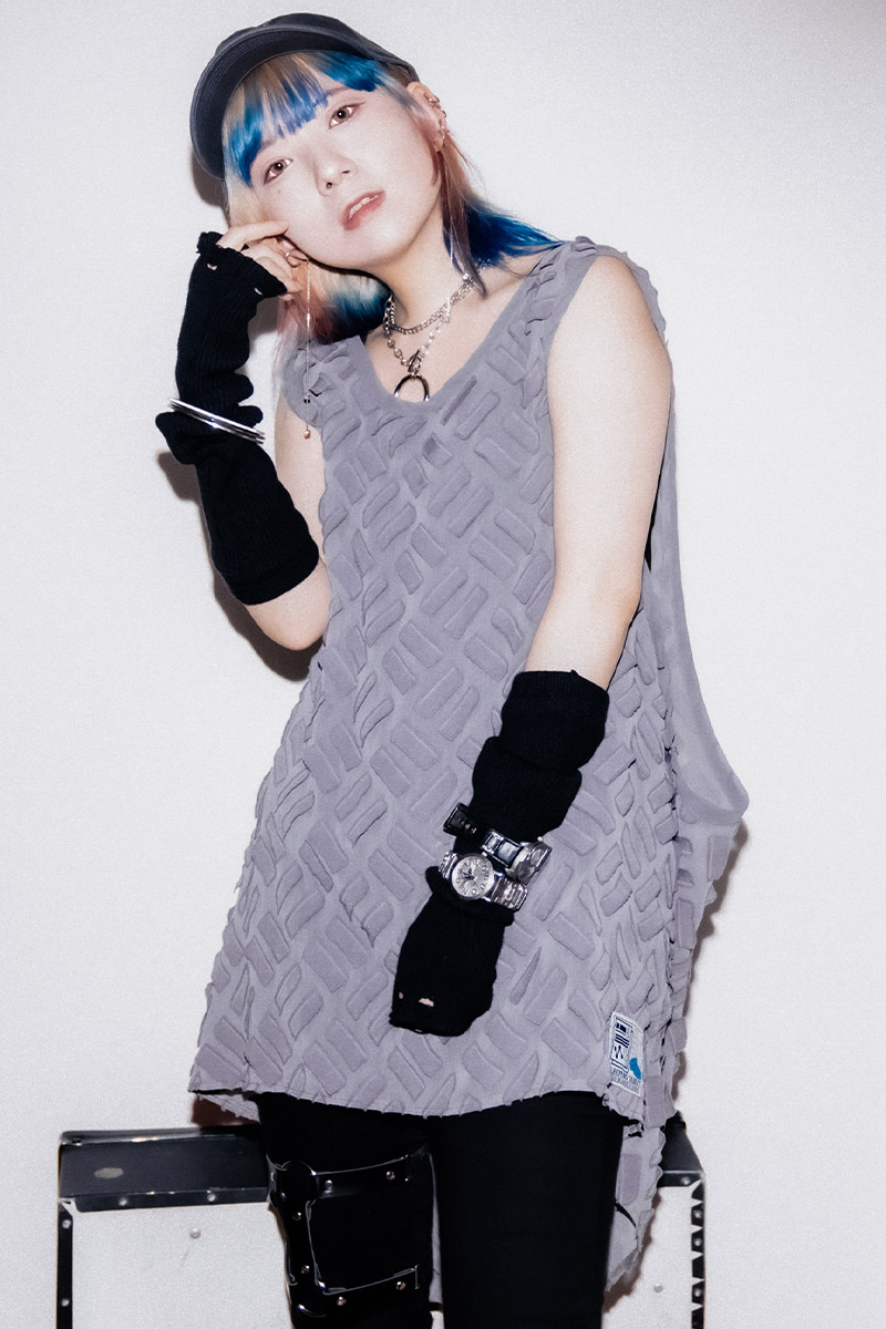 SLEEPING TABLET (スリーピングタブレット) BLOCK [ SHEAR TANK TOP ] Gray