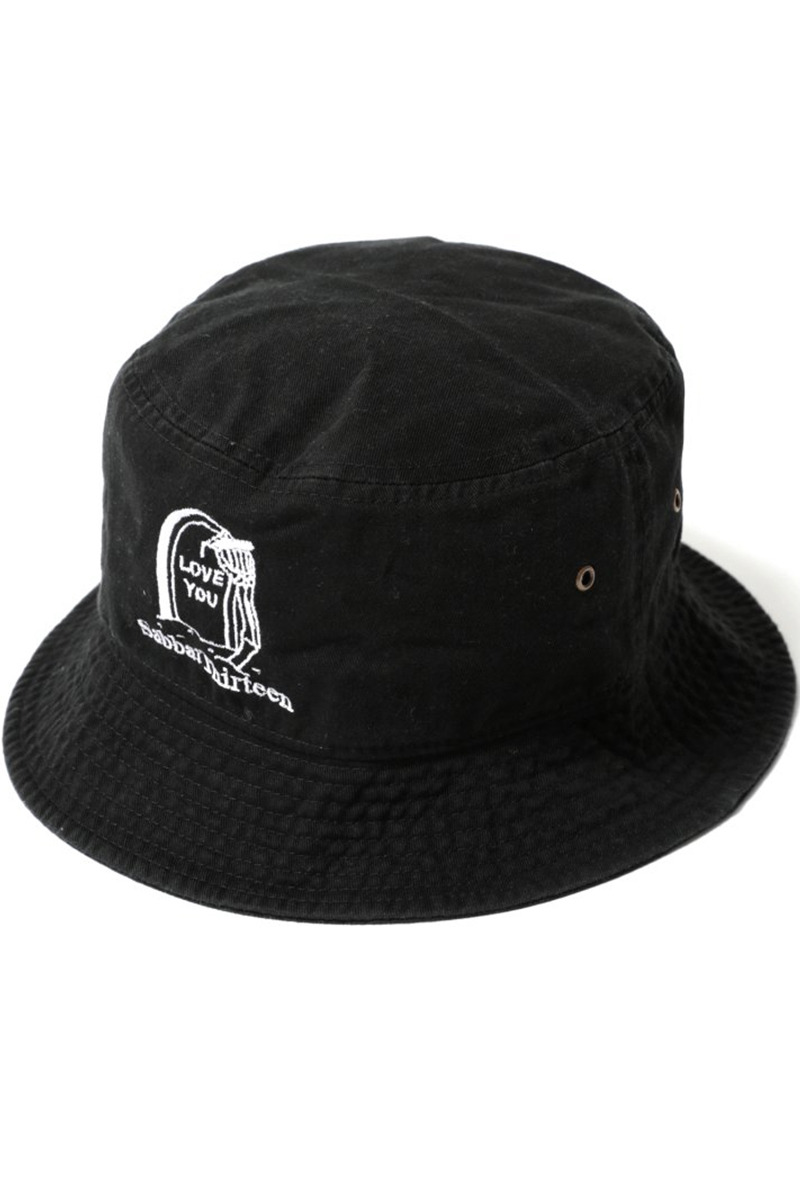 SABBAT13(サバトサーティーン) POSTHUMOUS BUCKET HAT (BLACK)