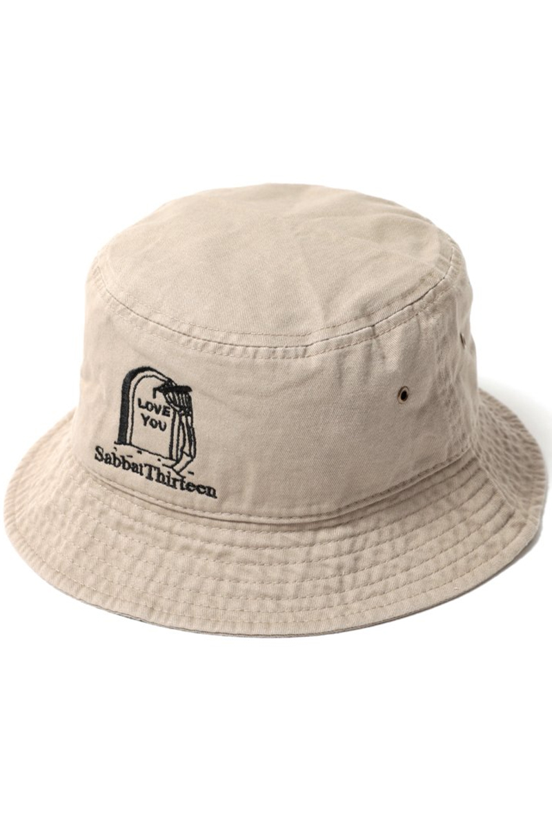 SABBAT13(サバトサーティーン) POSTHUMOUS BUCKET HAT (BEIGE)