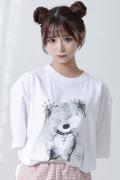 TRAVAS TOKYO (トラバス トーキョー) パンククマTシャツ White