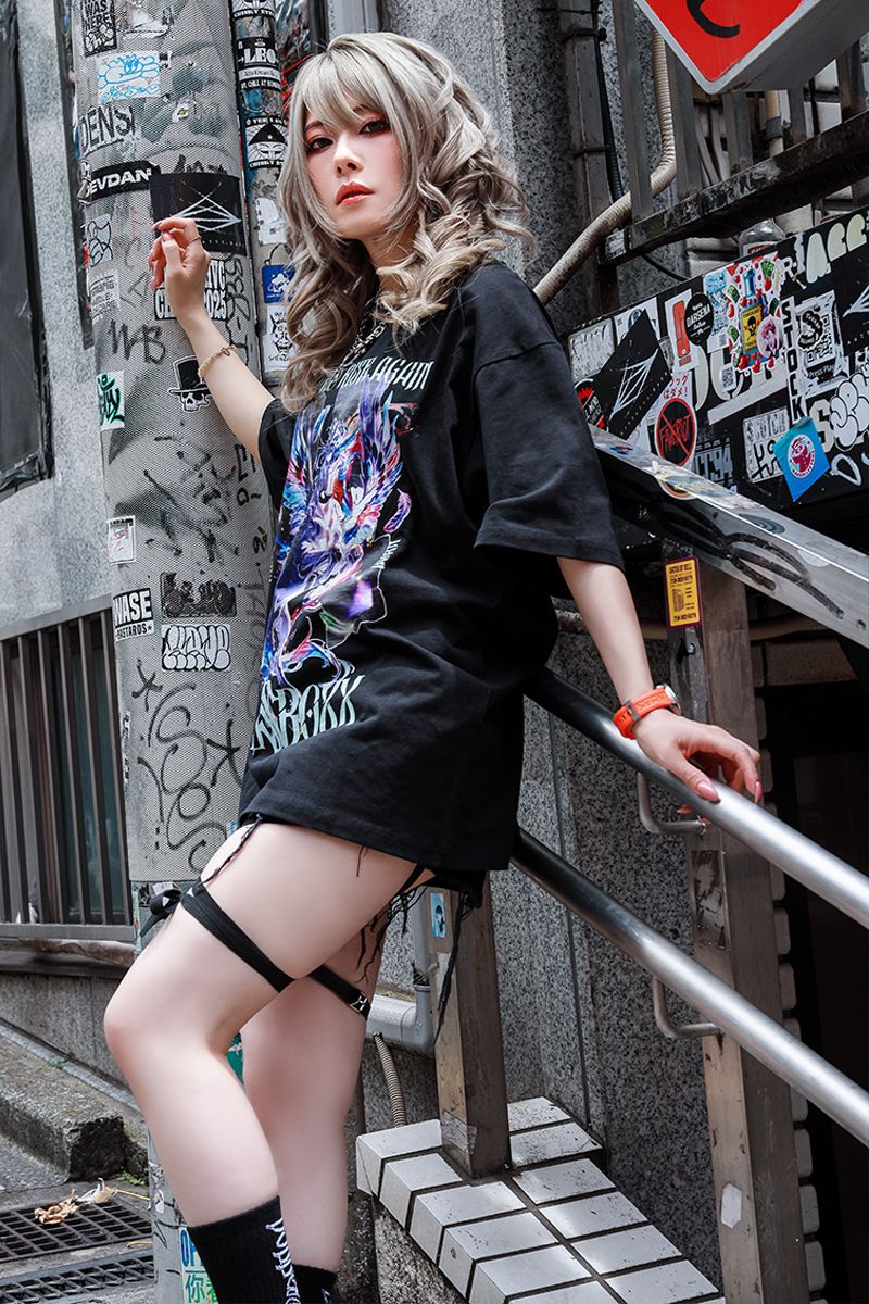 予約商品】DOLL$BOXX×ゲキクロ コラボ・Tシャツ-Alicorn / ロック