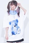 TRAVAS TOKYO【トラバストーキョー】Color scheme Furry bear H/S hoodie White
