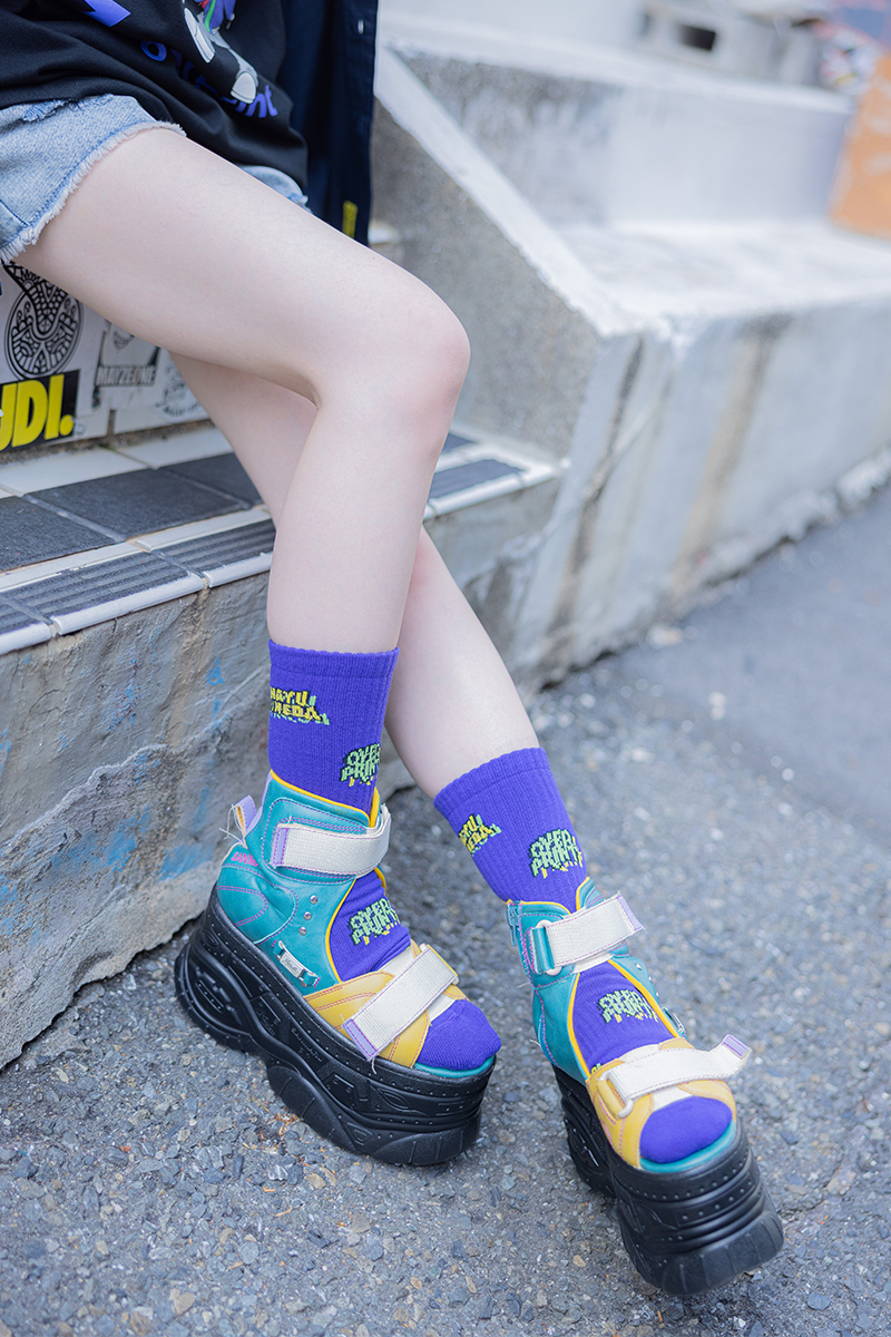 【予約商品】峯田茉優×over print×GEKIROCK CLOTHINGコラボ・ソックス