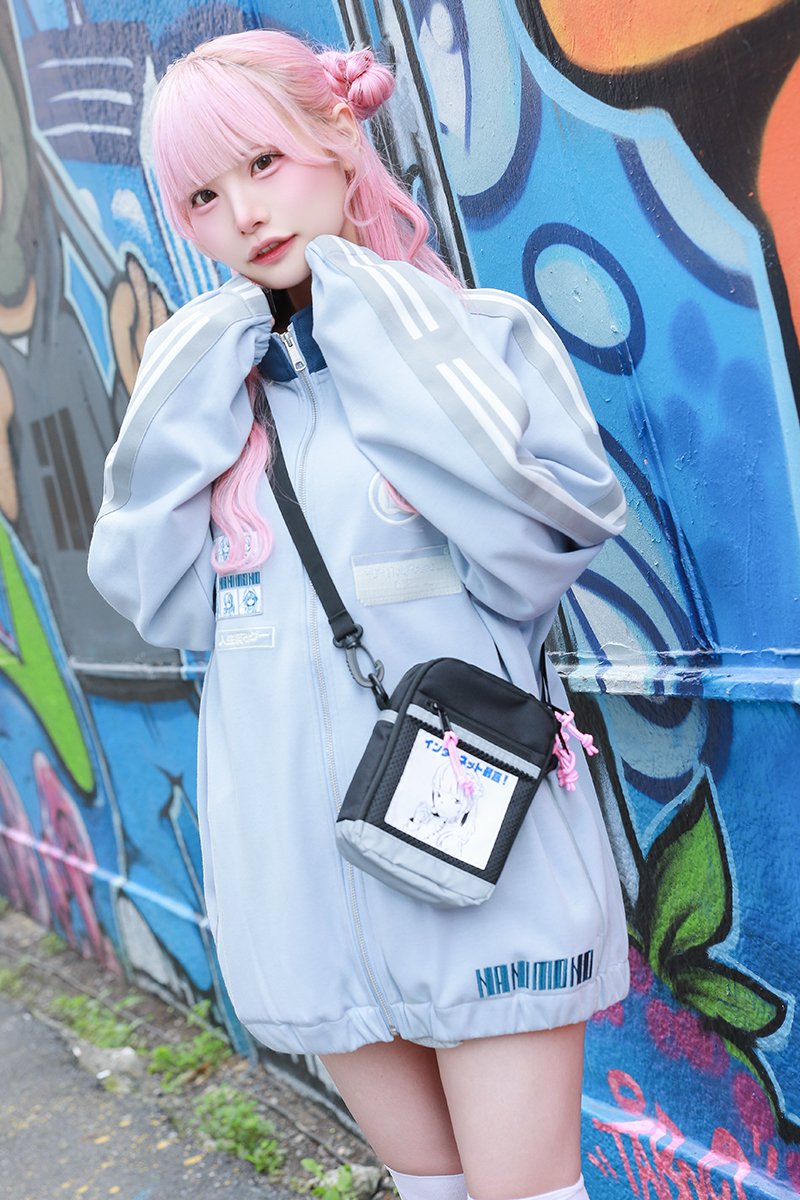 【予約商品】NANIMONO×over print×ゲキクロ コラボ・ショルダー・ポーチ - Pink