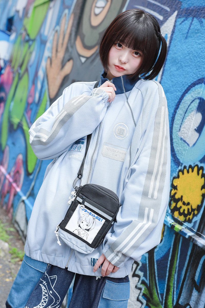 【予約商品】NANIMONO×over print×ゲキクロ コラボ・ショルダー・ポーチ - White