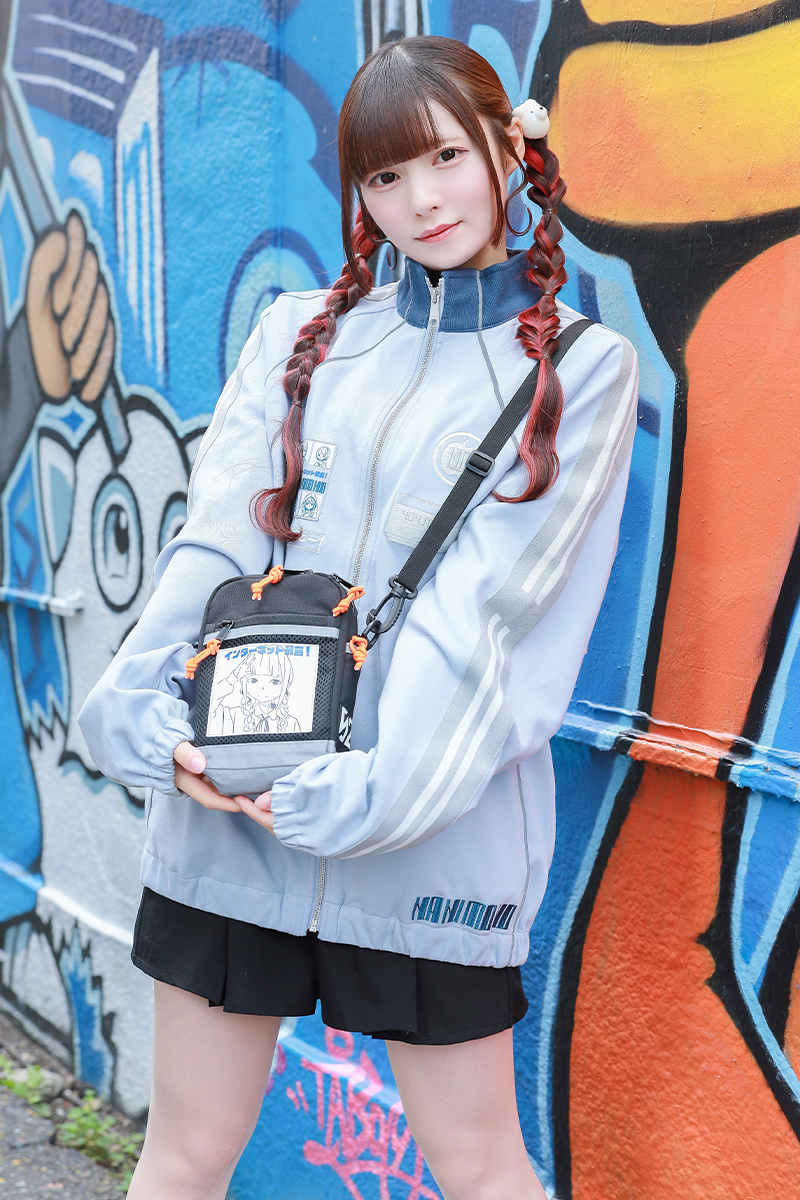 【予約商品】NANIMONO×over print×ゲキクロ コラボ・ショルダー・ポーチ - Orange