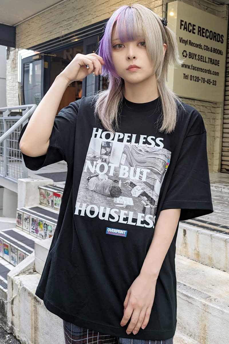 over print (オーバープリント) HOUSELESS Tee