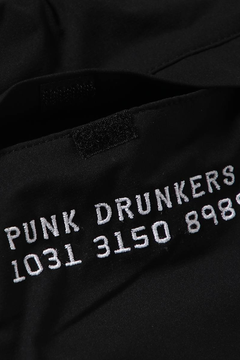 PUNK DRUNKERS(パンクドランカーズ)PDS CARDショーツ - BLACK PUNK DRUNKERS(パンクドランカーズ)PDS CARDショーツ - BLACK