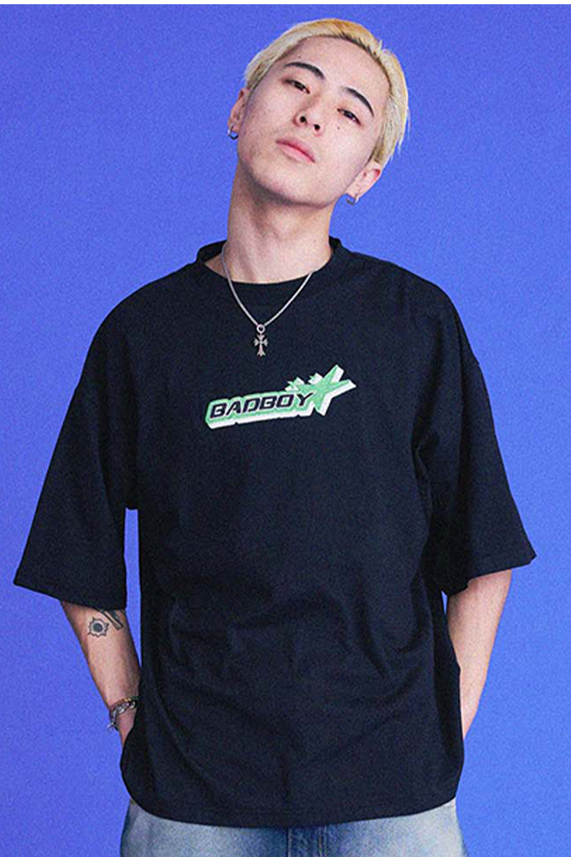 BAD BOY (バッドボーイ)　BADBOY SPACE LOGO WAPPEN TEE BLACK