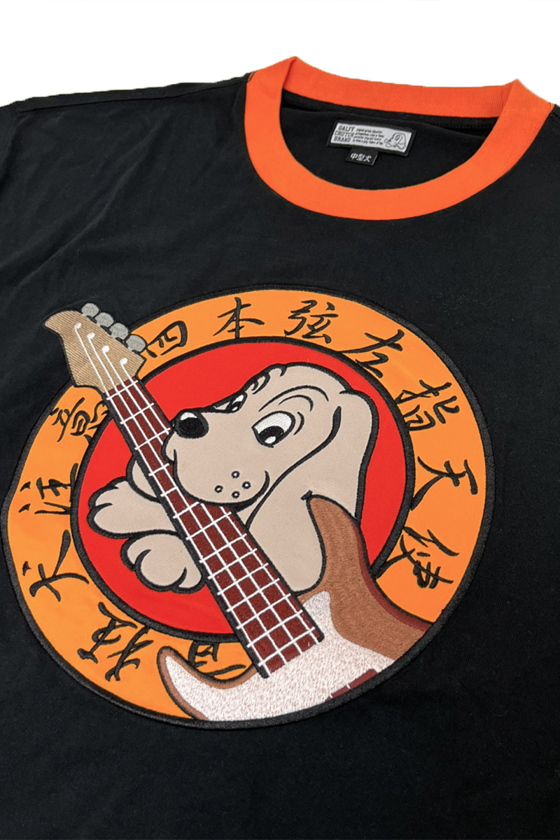 わかざえもん×GALFY×GEKIROCK CLOTHING 四本弦左指天使 Tee