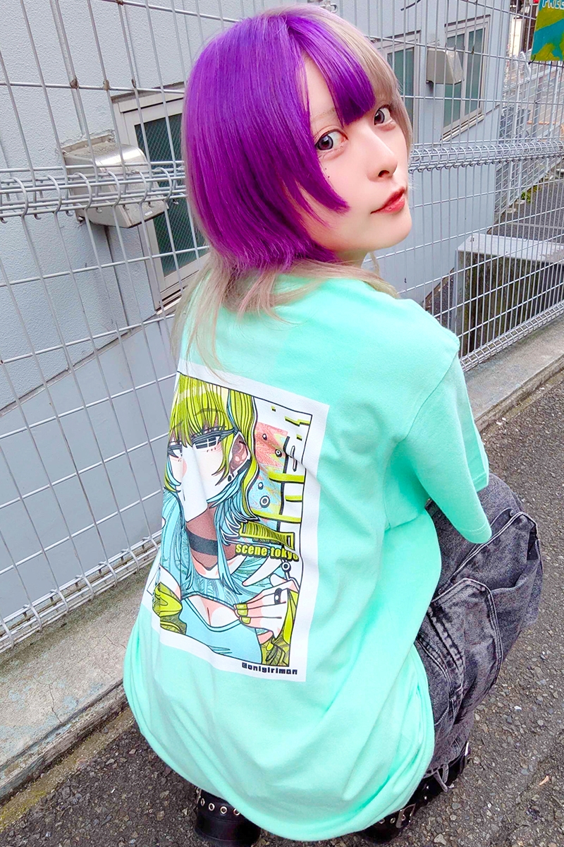 SCENE TOKYO (シーントウキョウ) green girl tee - Mint