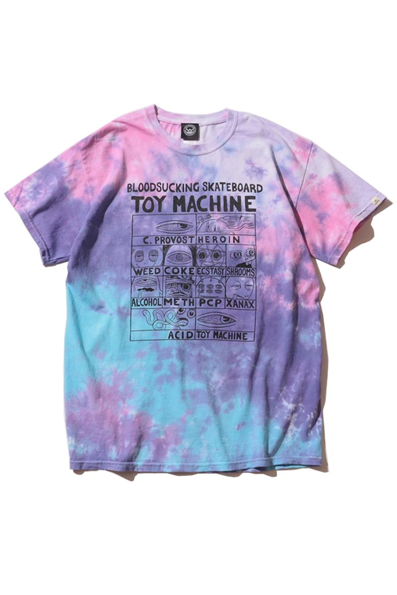 TOY MACHINE (トイマシーン) DESIGN PRINT TEE  COTTON CANDY