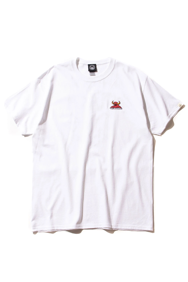 TOY MACHINE (トイマシーン) TOYMONSTER EMB SS TEE WHITE