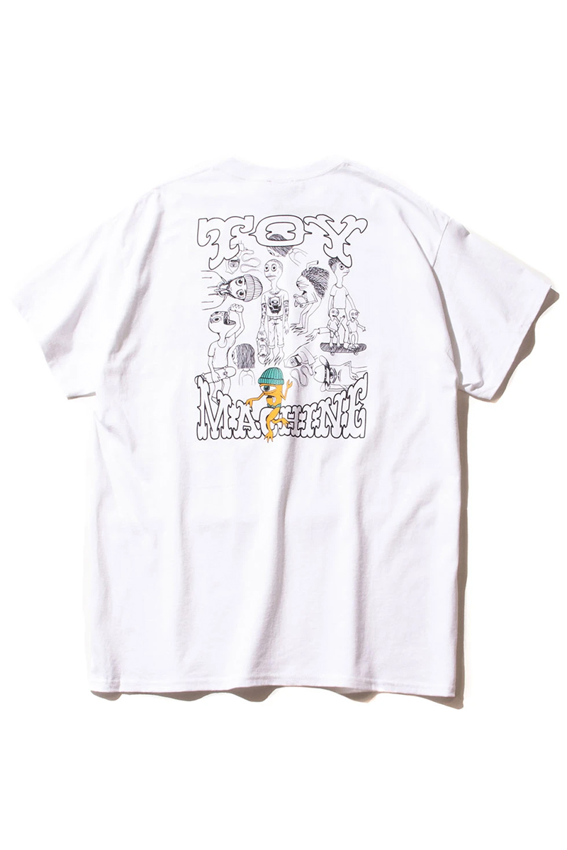 TOY MACHINE (トイマシーン) CHARACTERS SS TEE WHITE