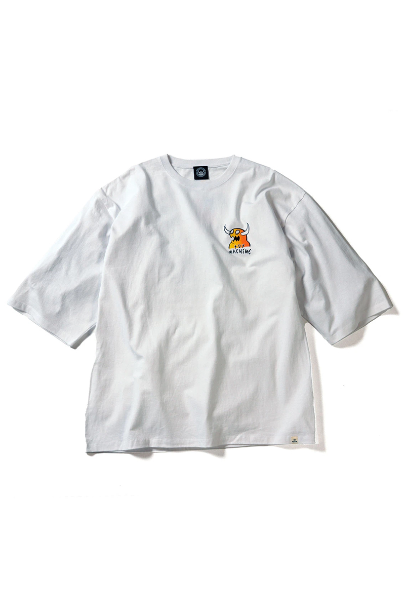 TOY MACHINE MONSTER 3/4 SLEEVE TEE-WHITE