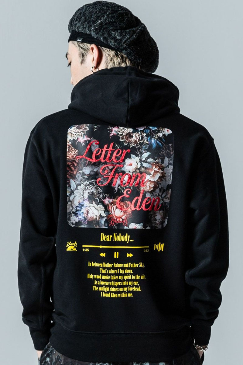 glamb (グラム) Album Playing Hoodie / アルバムプレイングフーディ Black