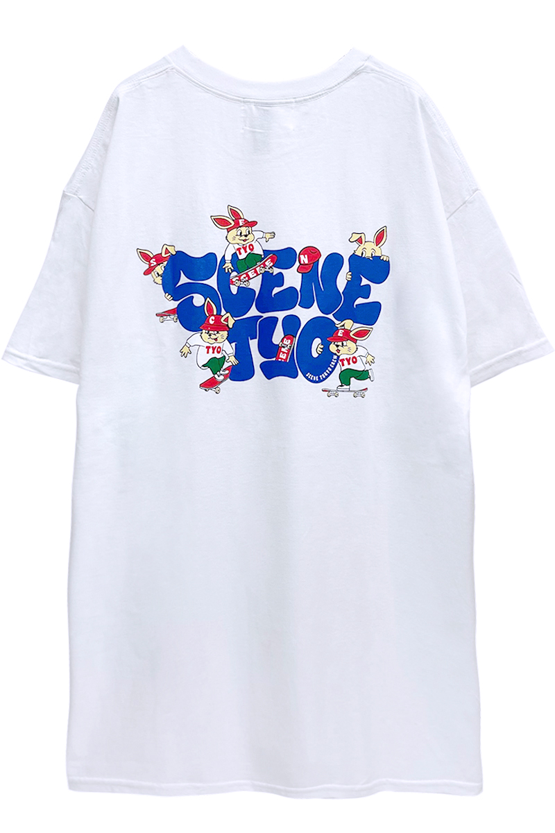 SCENE TOKYO　(シーントウキョウ)　Sk8 crew S/S　WHITE