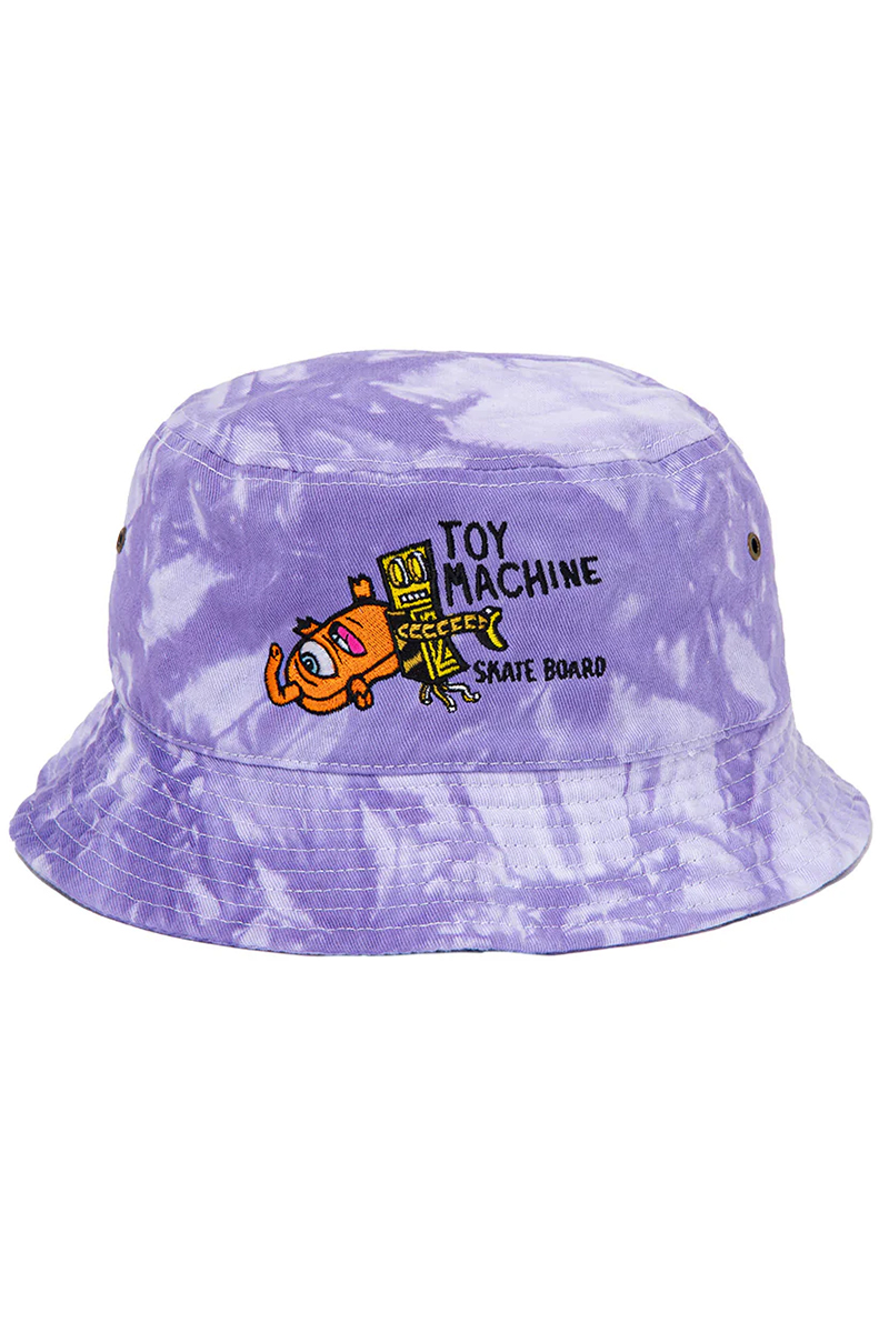 TOY MACHINE (トイマシーン) ROBOT & SECT TIE DYE HAT PURPLE