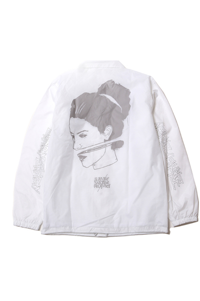 Survive Said The Prophet HEAD OFF COACH JACKET (WHITE)