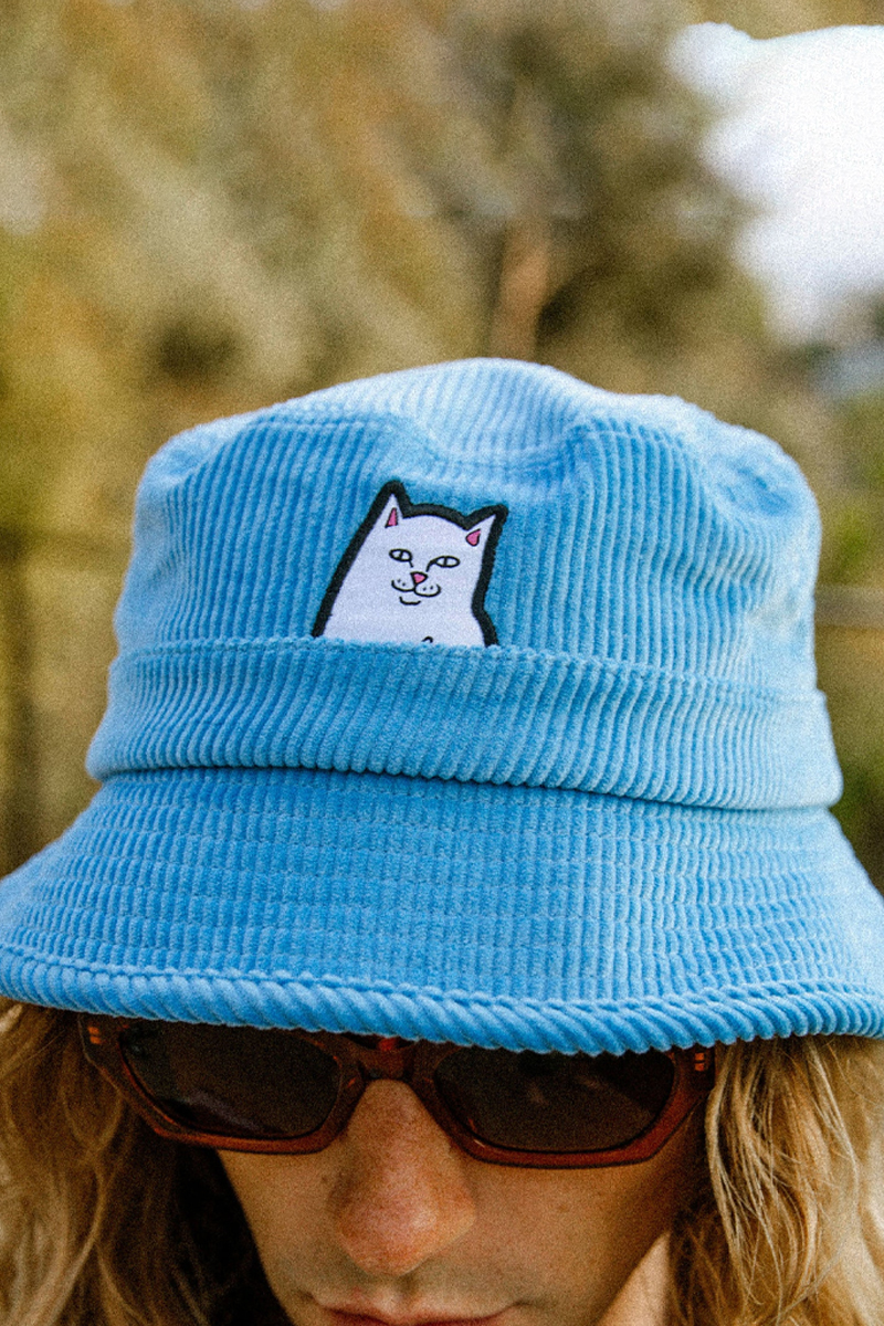 RIPNDIP (リップンディップ) LORD NERMAL CORDUROY BUCKET HAT (LIGHT BLUE)