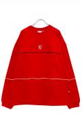 FILA FFM9801 ユニセックス クルーネックシャツ RED