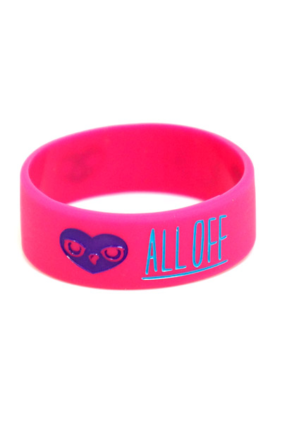 ALL OFF Rubber Band Magenta