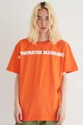 PSYCHOLOGICAL METAMORPHOSIS INVERSION LOGO TEE ORANGE