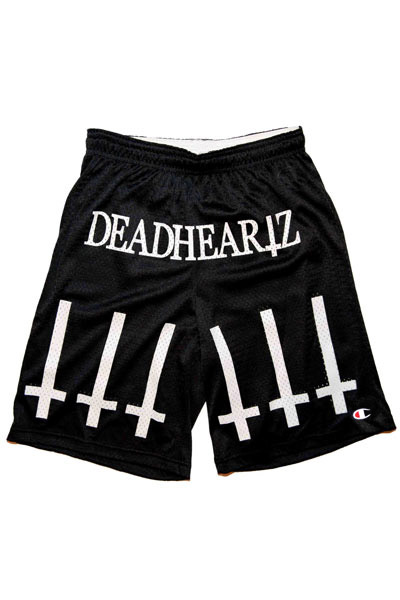 【予約商品】DEADHEARTZ mesh shorts cross