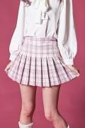 TRAVAS TOKYO【トラバストーキョー】Check pleated skirt PINK