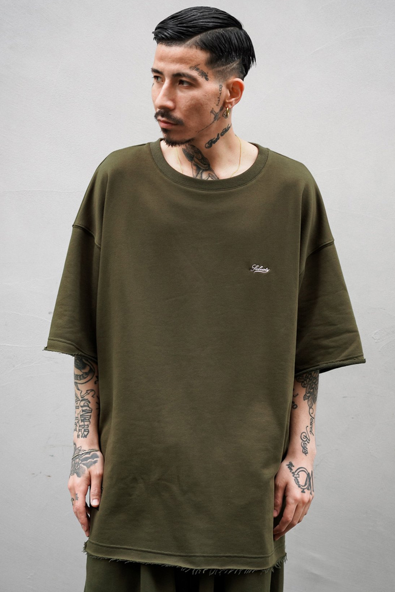 Subciety (サブサエティ) HALF SLEEVE SWEAT KHAKI