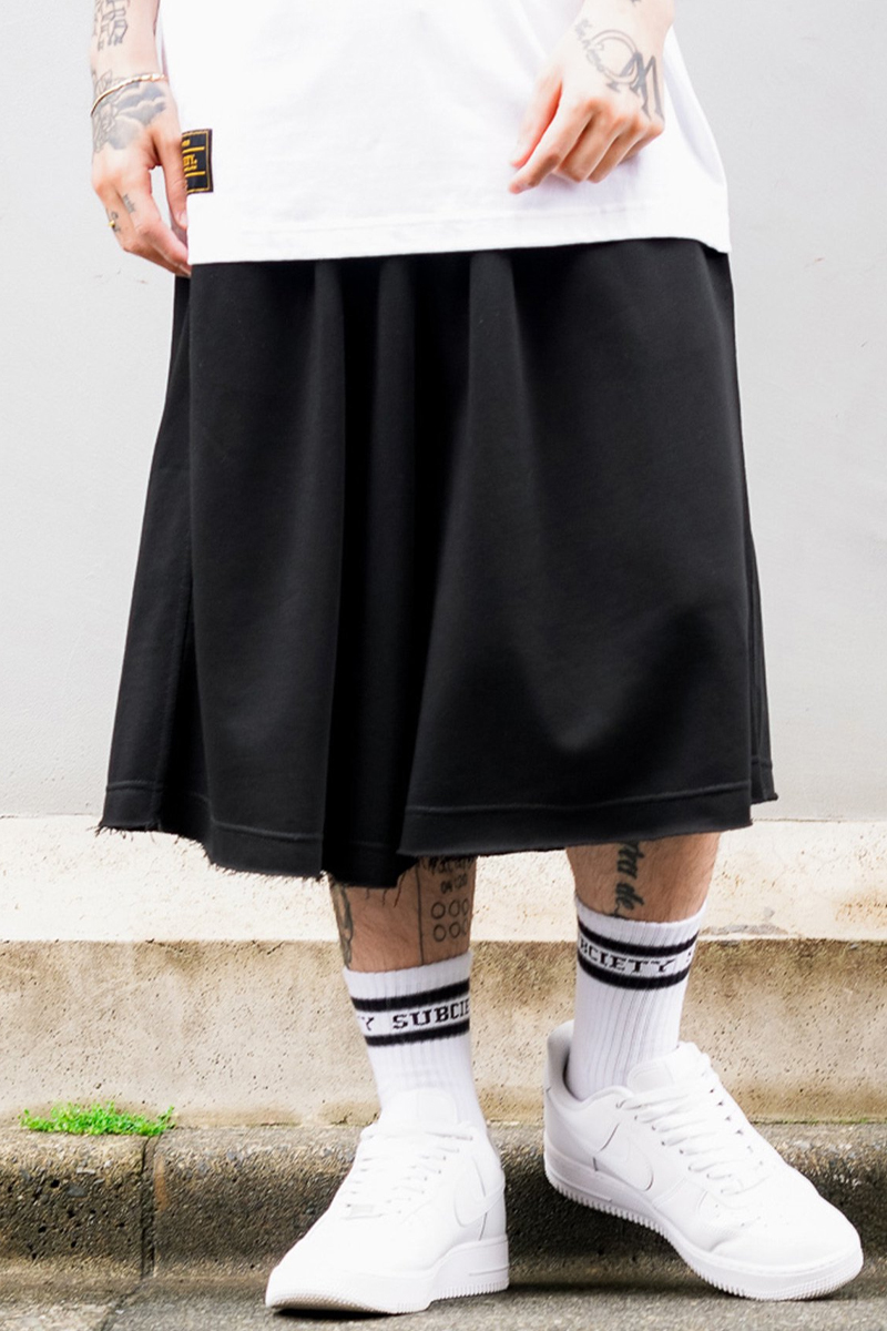 Subciety (サブサエティ) SWEAT SHORTS BLACK