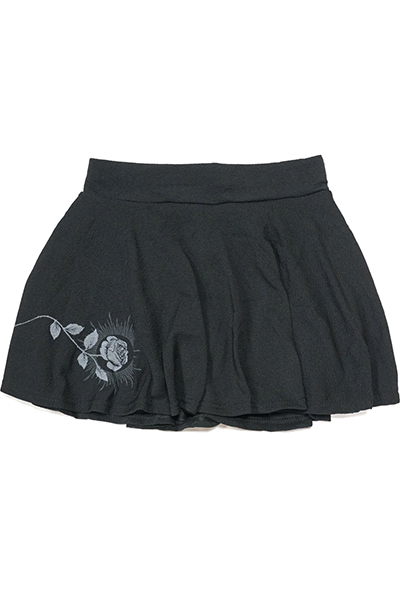 GoneR GR21LD003 Circular Flare Skirt Black