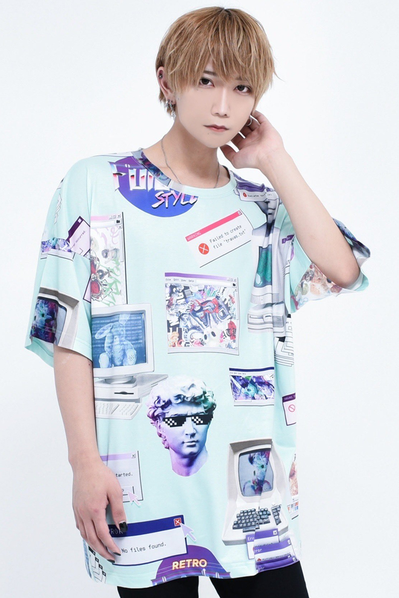 TRAVAS TOKYO【トラバストーキョー】Vapor thought BIG Tee L TRAVAS TOKYO【トラバストーキョー】Vapor thought BIG Tee L